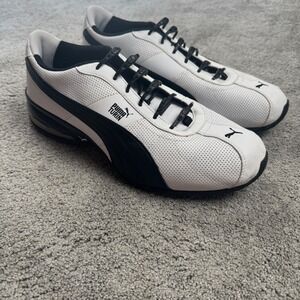 Puma Men's 11 Running Shoes White Black Eco Ortholite